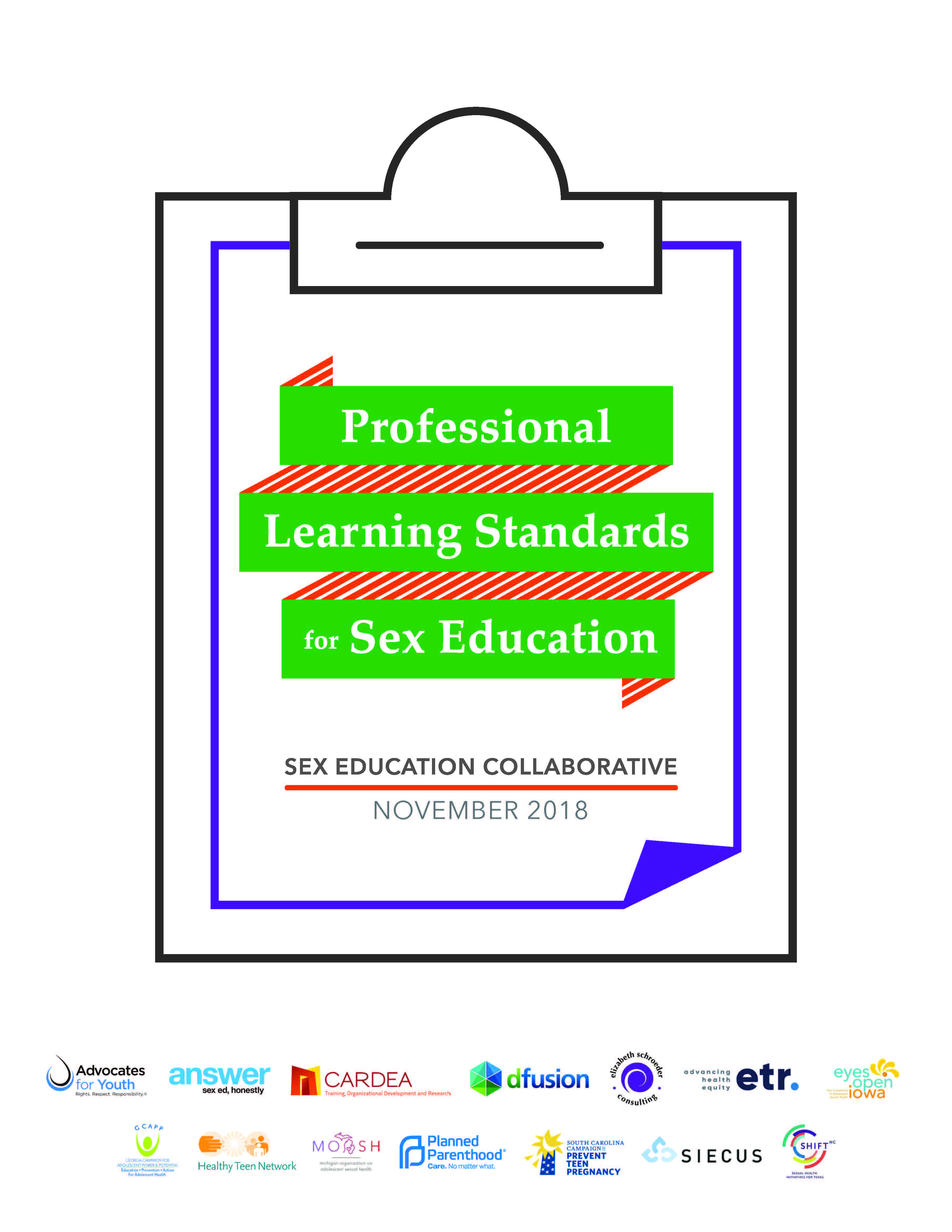 Professional Learning Standards for Sex Education Cover