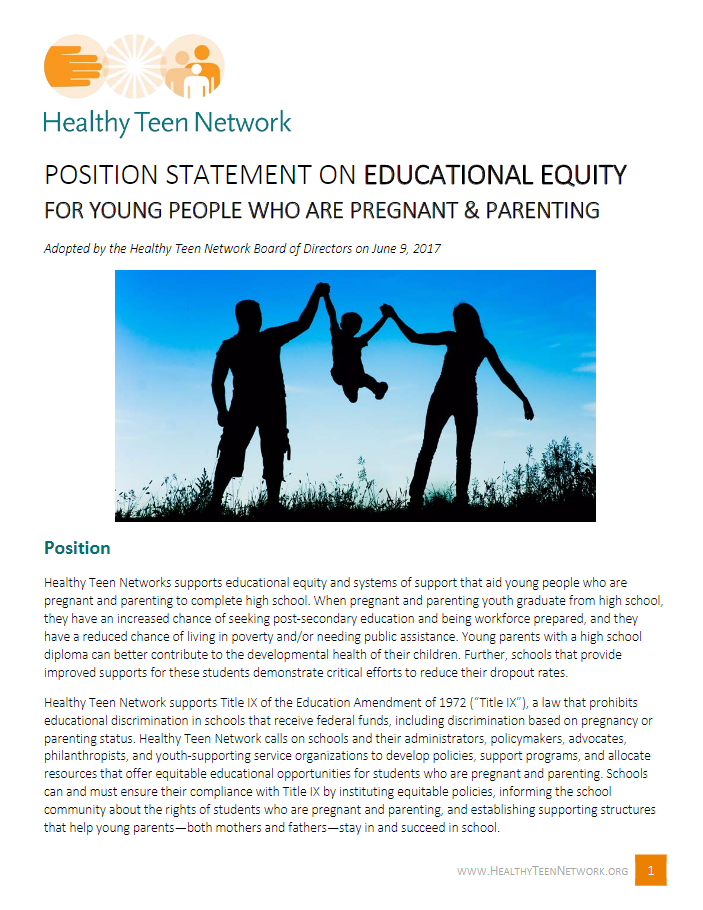 position statement educational equity